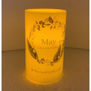 Sunflower‎ Garden Designs of Faith May Lily of the Valley LED Candle w/ Box